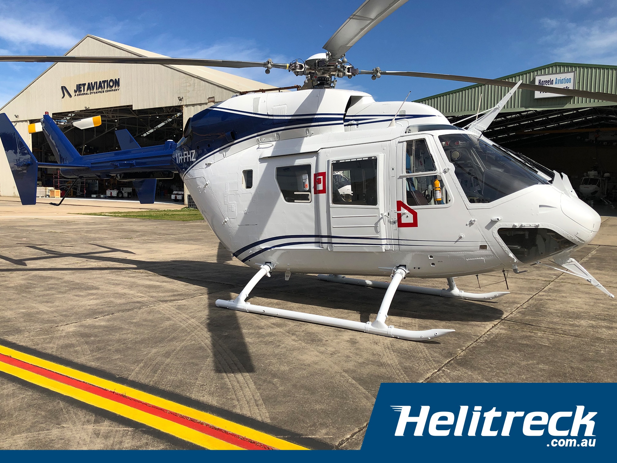 helicopter fhz new paint job helitreck helicopters