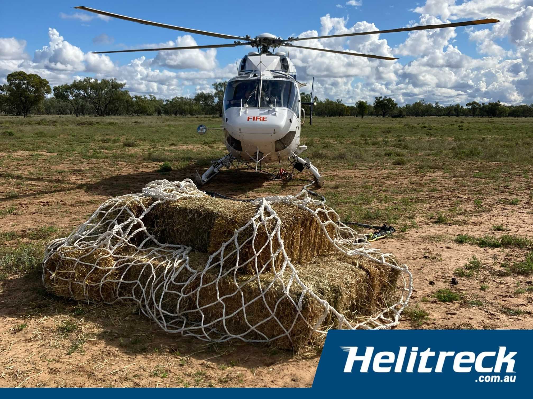 Fodder Drop by Helicopter - Helitreck Helicopters