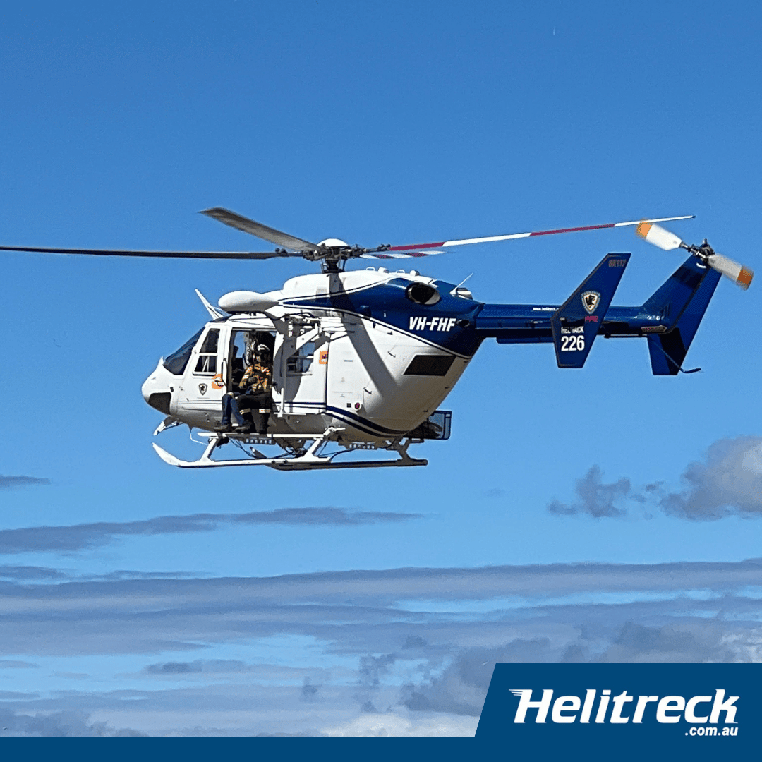 Helitreck Helicopter in the air